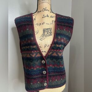 Vintage The Alps wool women’s vest large cabincore grandpacore grandpastyle